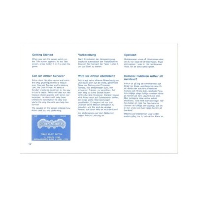 MANUAL MASTER SYSTEM GHOULS'N GHOST PAL EUR