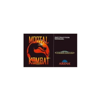 MANUAL MEGA DRIVE MORTAL KOMBAT 1 PAL EUR