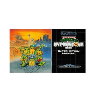 MANUAL MEGA DRIVE TURTLES HYPERSTONE PAL EUR