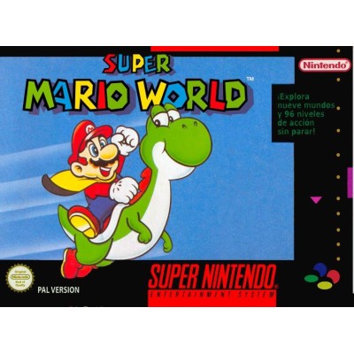 CAJA SUPER MARIO WORLD SNES PAL ESPAÑOL