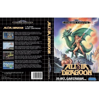 CARÁTULA ALISIA DRAGOON MEGA DRIVE PAL