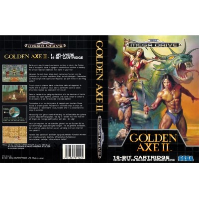CARÁTULA GOLDEN AXE 2 MEGA DRIVE PAL