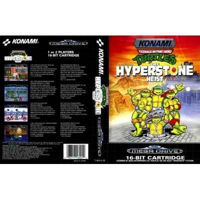 CARÁTULA TMNT HYPERSTONE MEGA DRIVE PAL