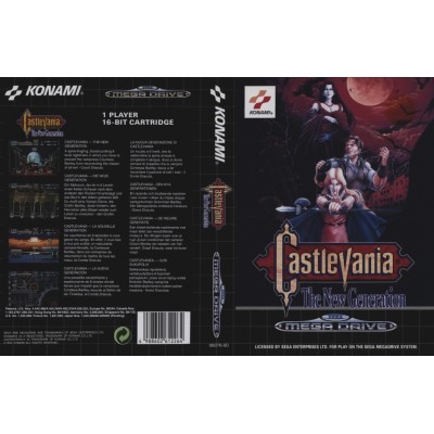CARÁTULA CASTLEVANIA MEGA DRIVE PAL