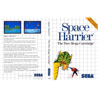 CARÁTULA SPACE HARRIER MASTER SYSTEM PAL