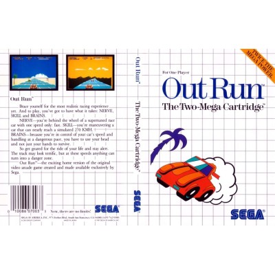 CARÁTULA OUT RUN MASTER SYSTEM PAL