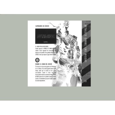 MANUAL PS1 METAL GEAR SOLID PAL ESPAÑOL