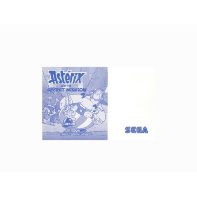 Manual Master System Asterix And The Secret Mission RESTAURADO