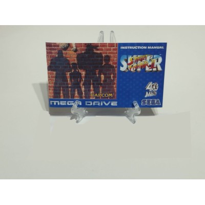 manual mega drive super street figher II