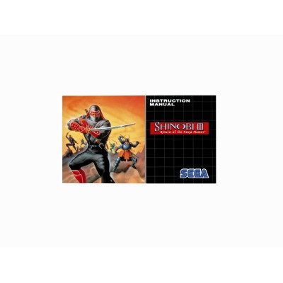 MANUAL SHINOBI III MEGA DRIVE