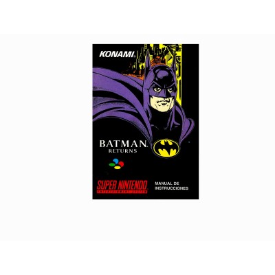 MANUAL BATMAN RETURNS SUPER NINTENDO SNES