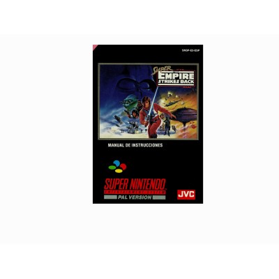 MANUAL SUPER STAR WARS: THE EMPIRE STRIKES BACK SUPER NINTENDO (SNES) P
