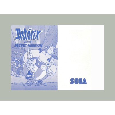 MANUAL MASTER SYSTEM ASTERIX AND THE SECRET MISSION