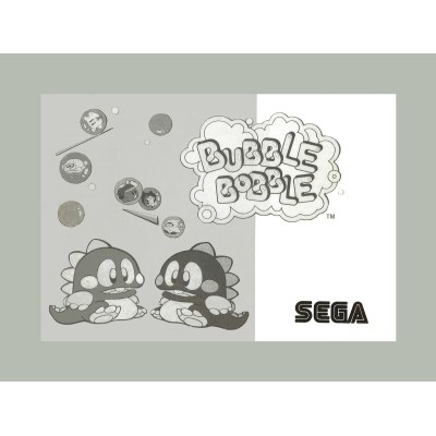 MANUAL MASTER SYSTEM BUBBLE BOBBLE