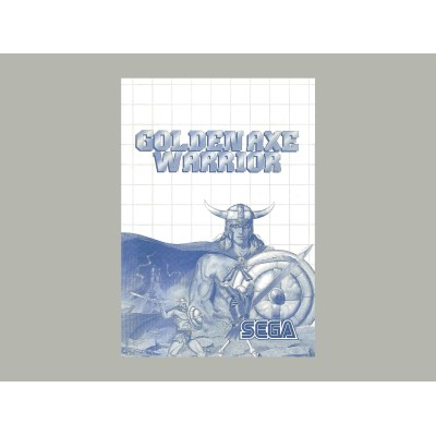 MANUAL MASTER SYSTEM GOLDEN AXE WARRIOR