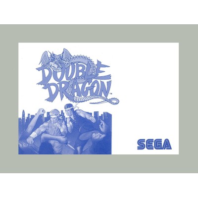 MANUAL MASTER SYSTEM DOUBLE DRAGON